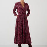 LIBERTY DRESS bloody leo print