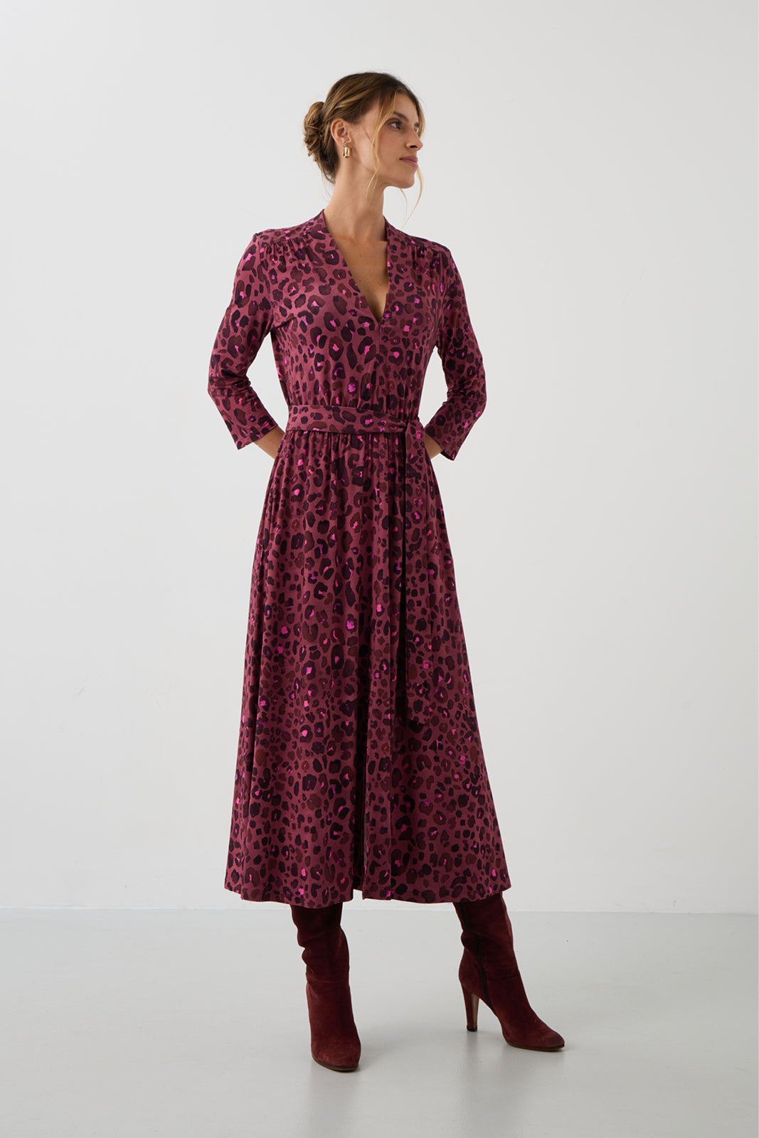 LIBERTY DRESS bloody leo print