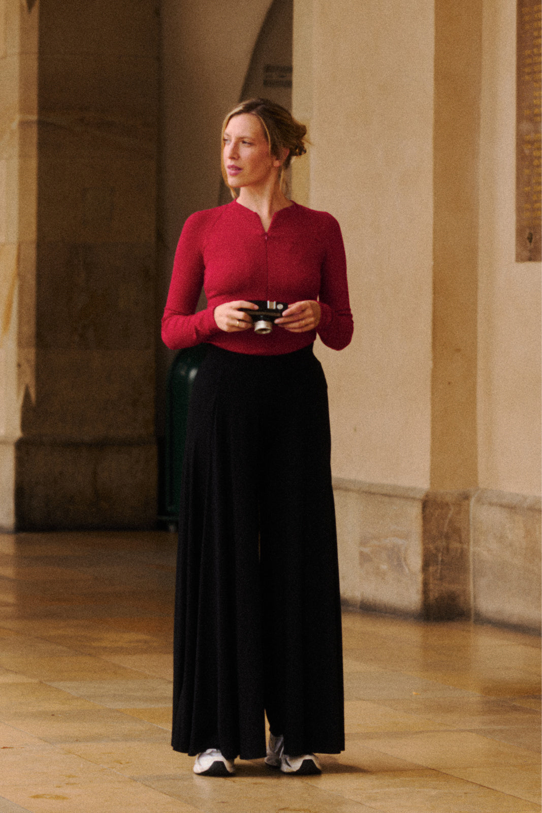 Bluzka FREEDOM royal red prążek