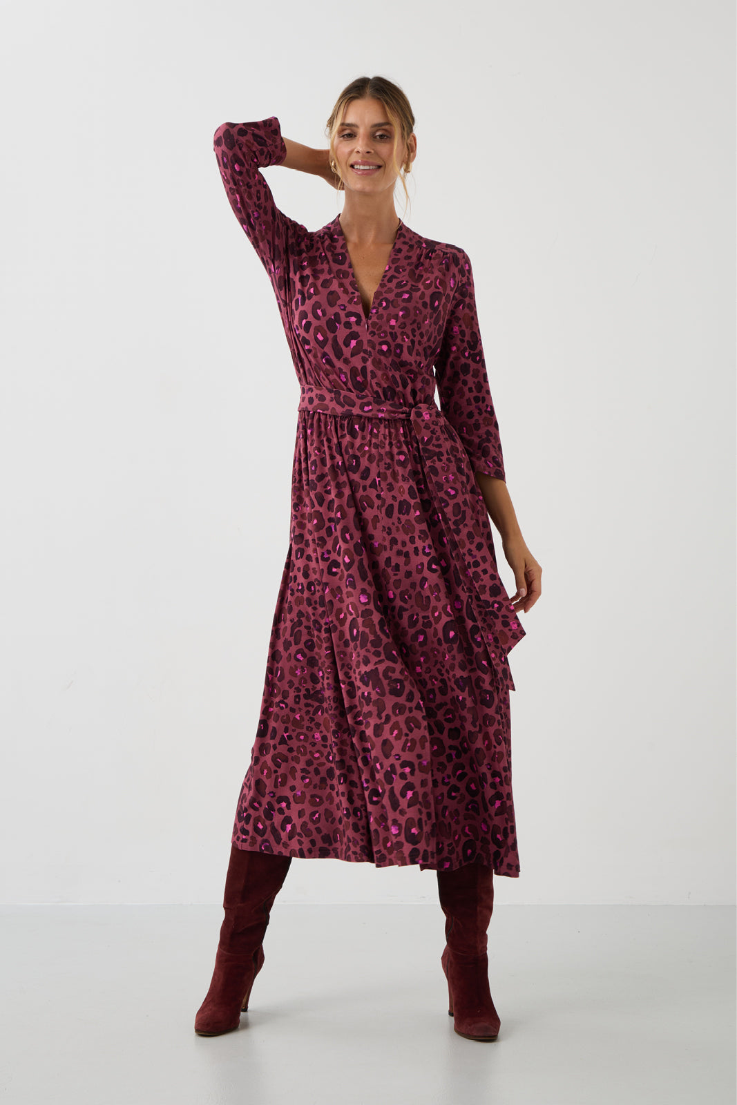 LIBERTY DRESS bloody leo print
