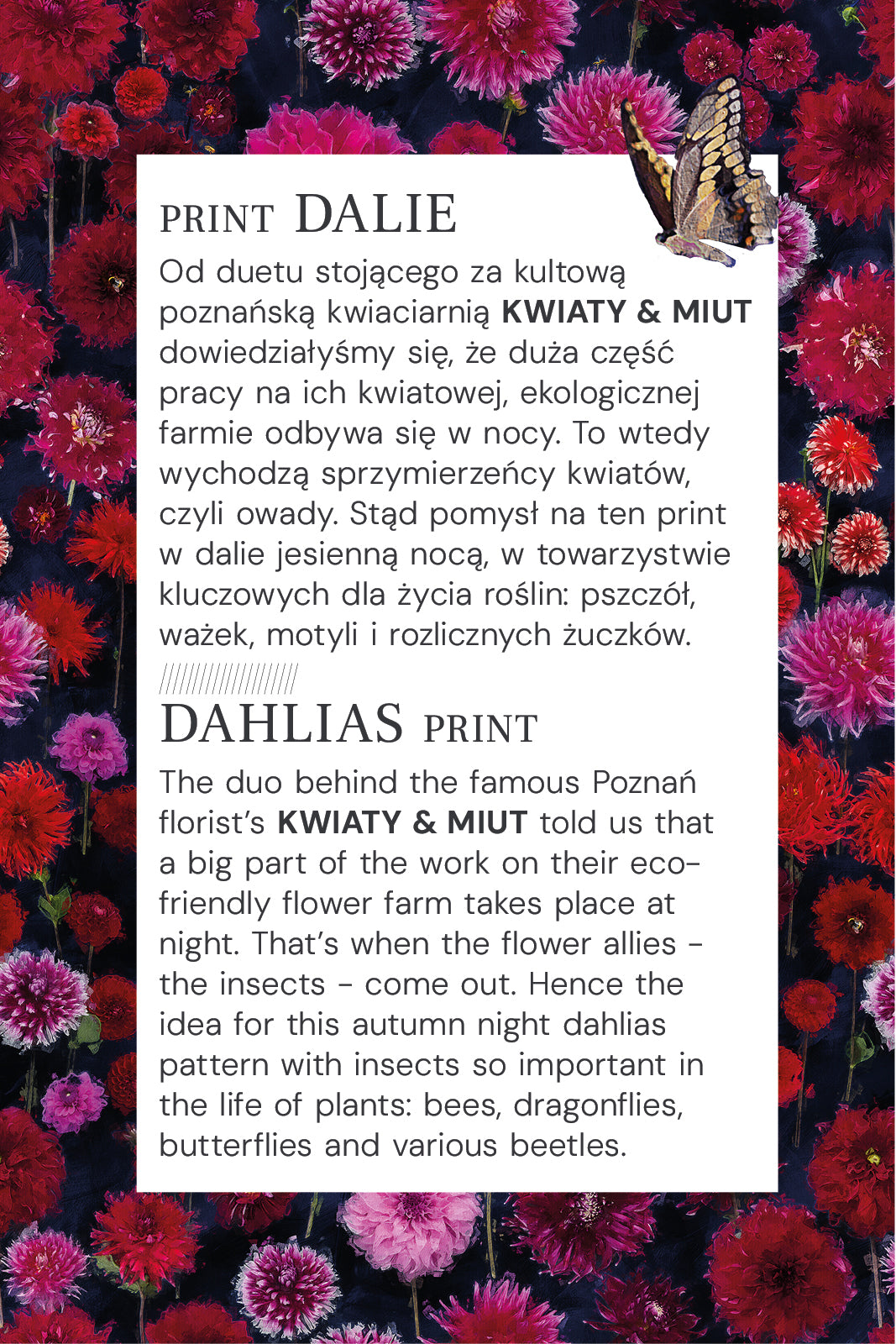 DREAMGIRL dress with long sleeves Dahlia print