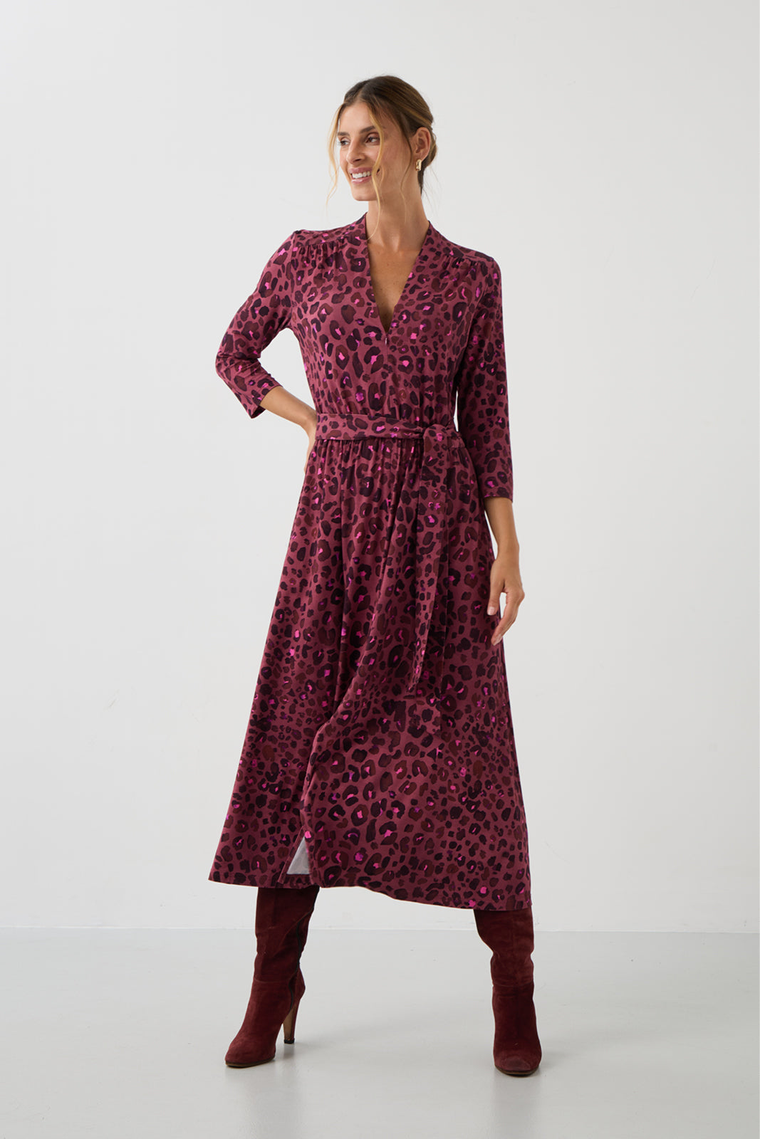 LIBERTY DRESS bloody leo print