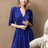 Sukienka FLORENCJA print leo art blue
