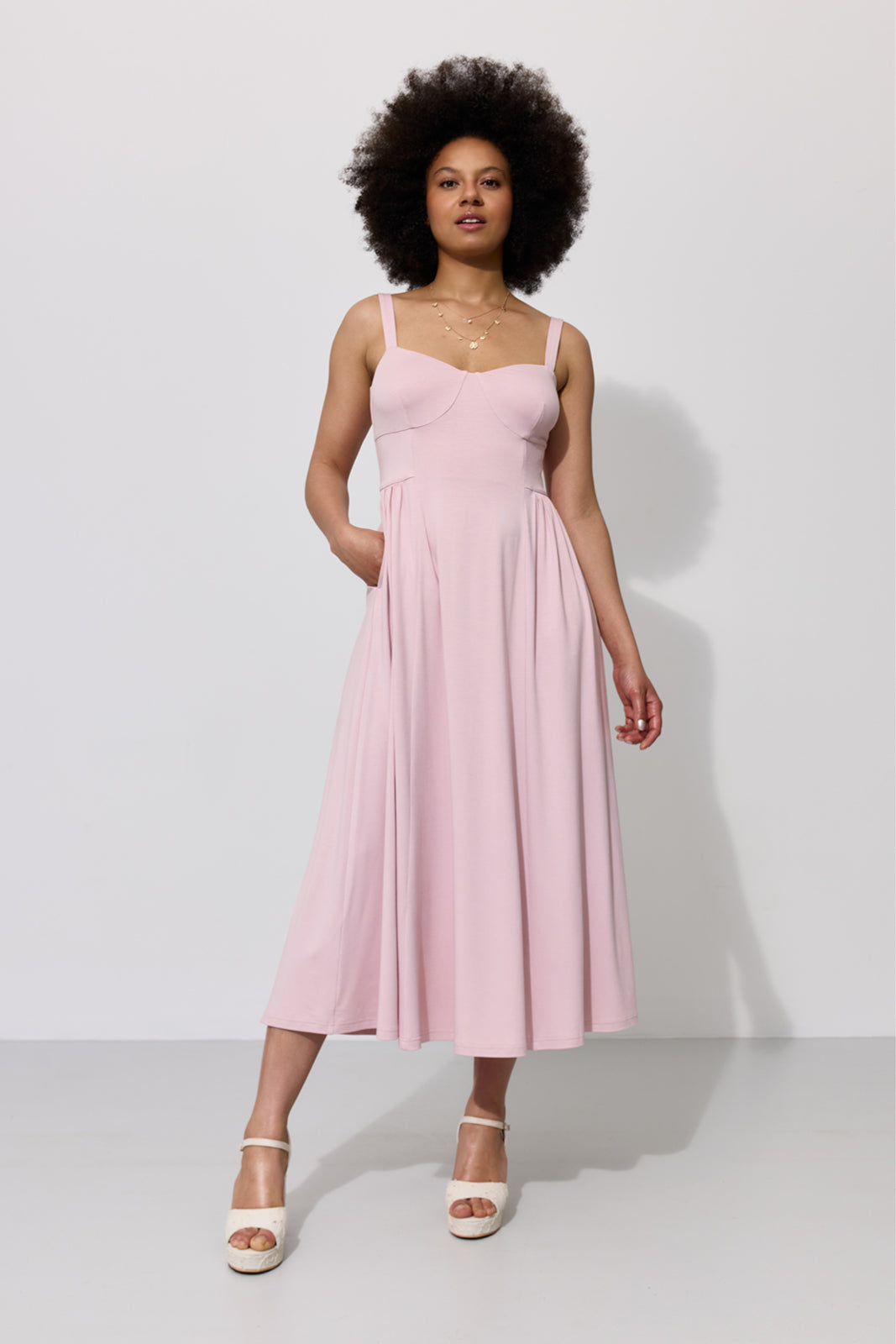 Sukienka BUENA VISTA pastel pink