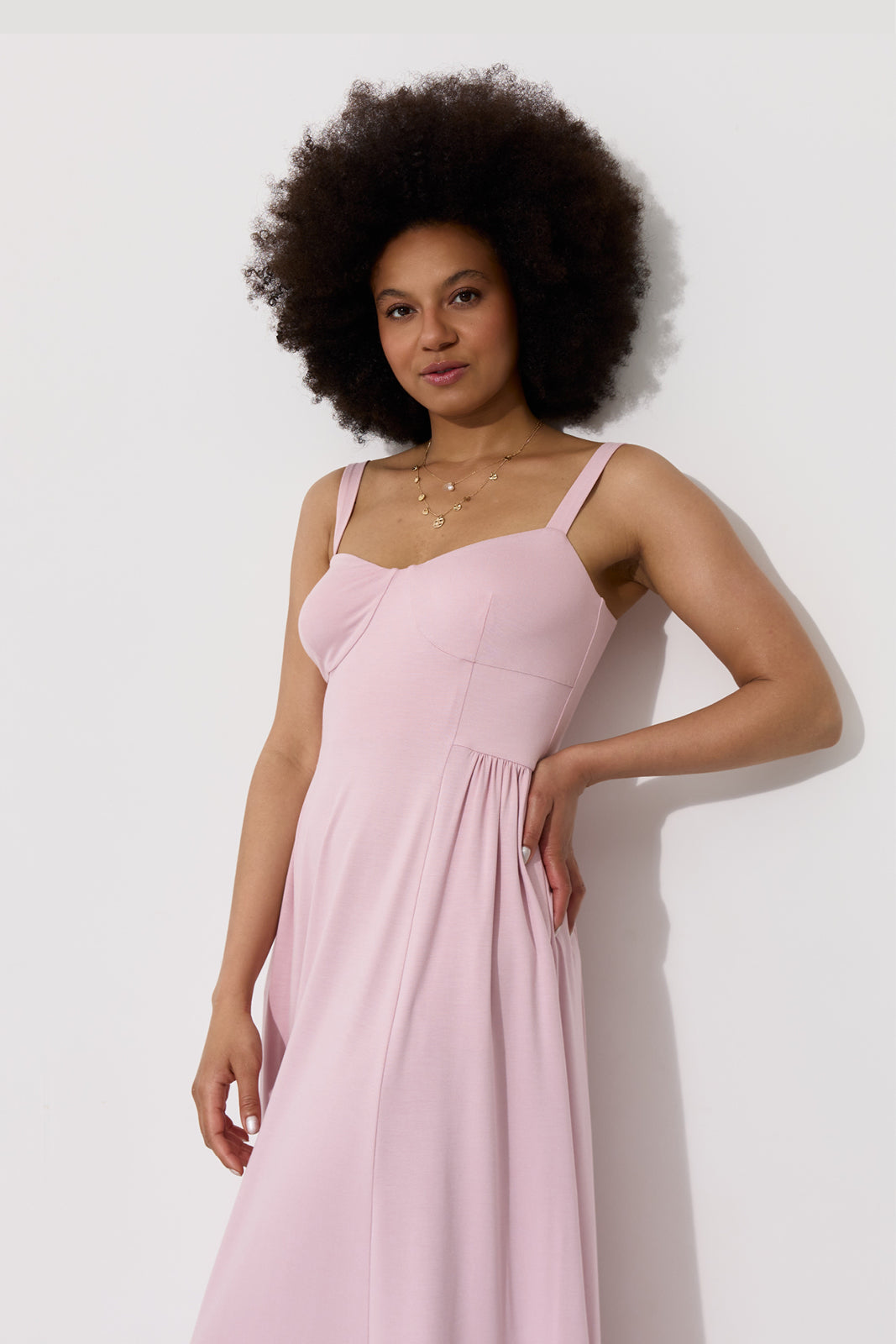 Sukienka BUENA VISTA pastel pink
