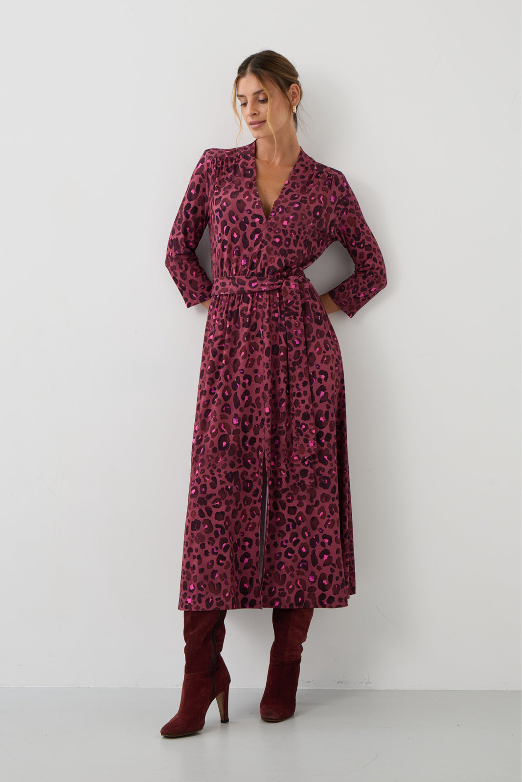 LIBERTY DRESS bloody leo print