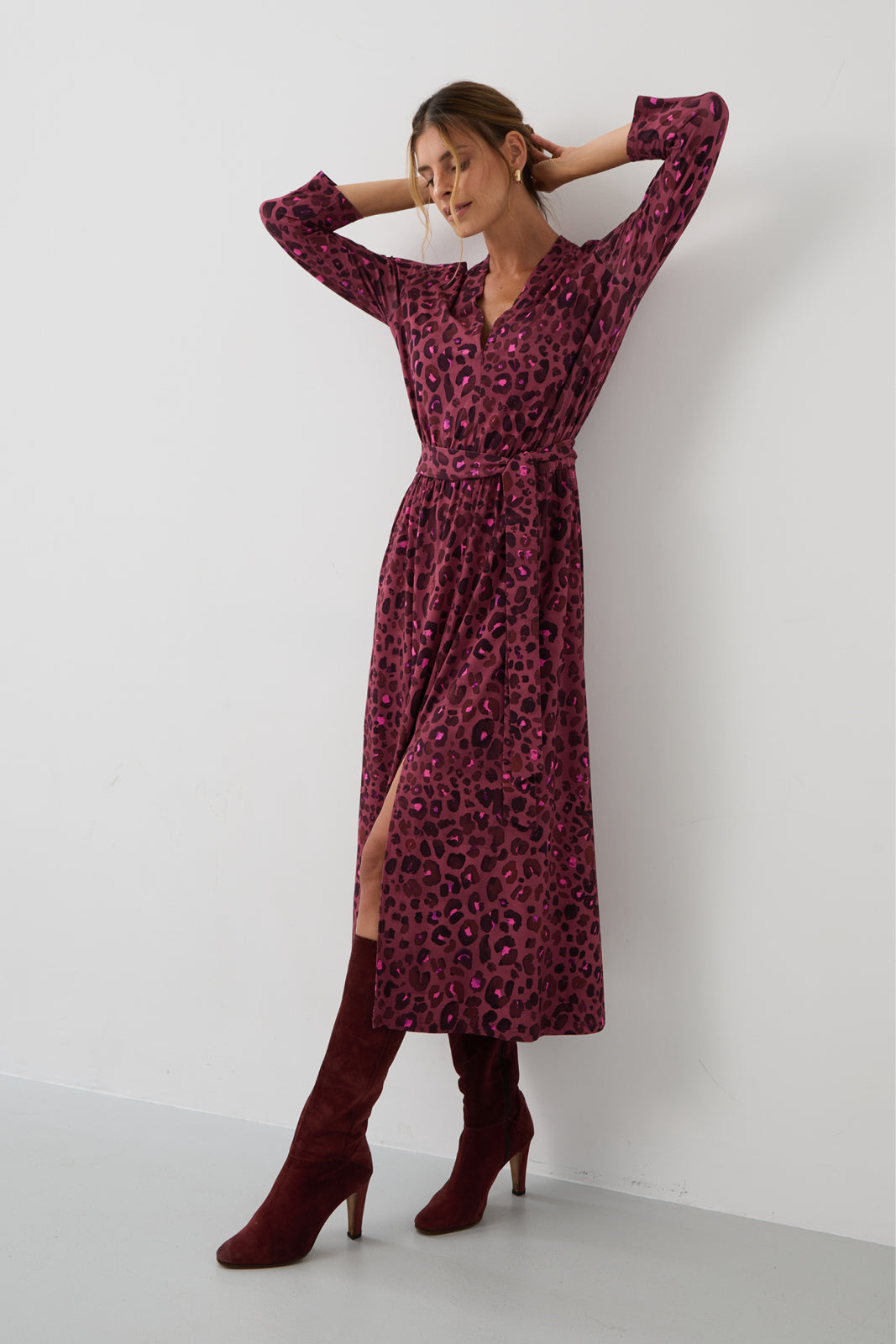 LIBERTY DRESS bloody leo print