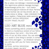 Sukienka FLORENCJA print leo art blue