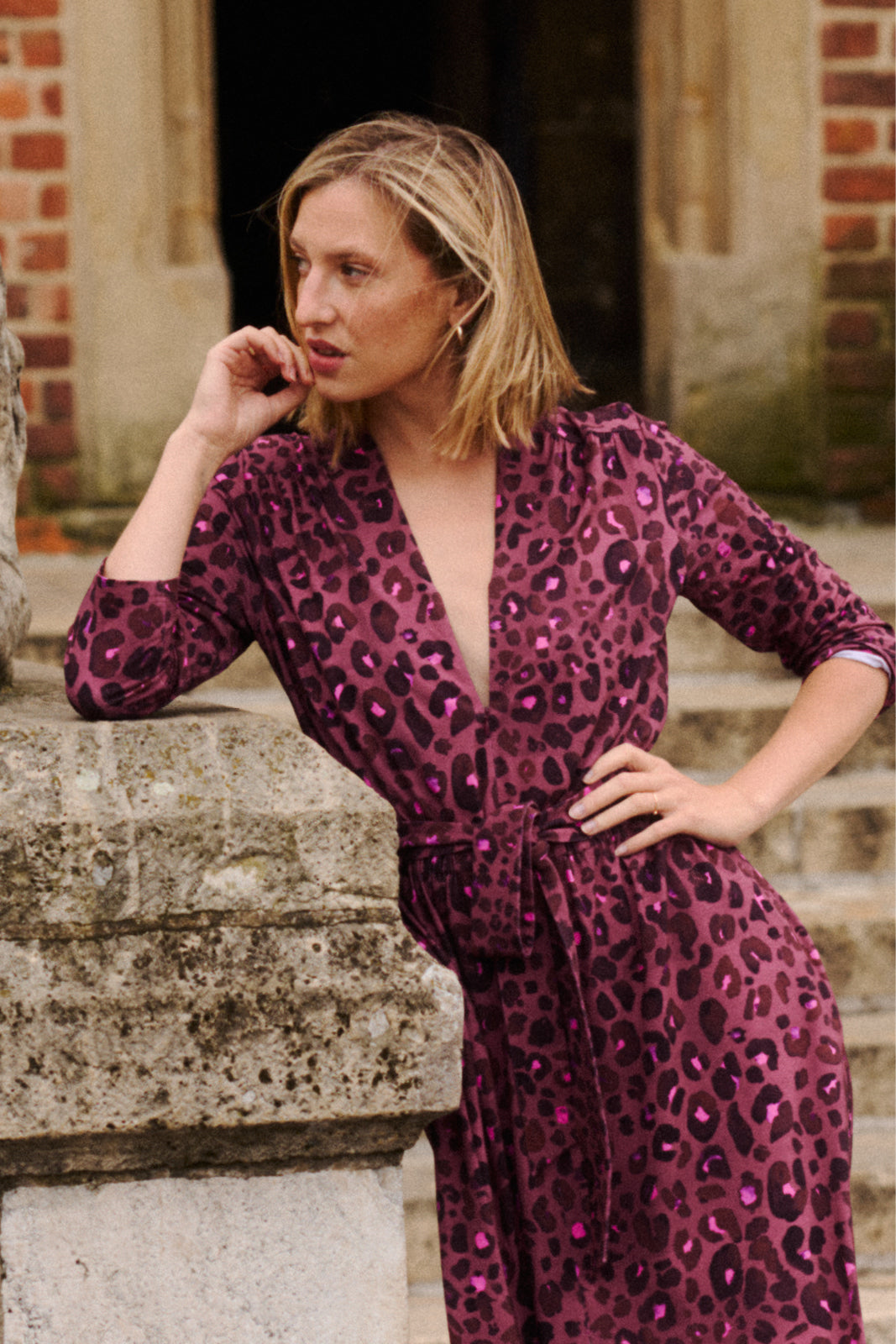 LIBERTY DRESS bloody leo print