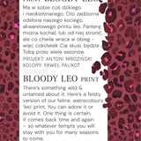 LIBERTY DRESS bloody leo print
