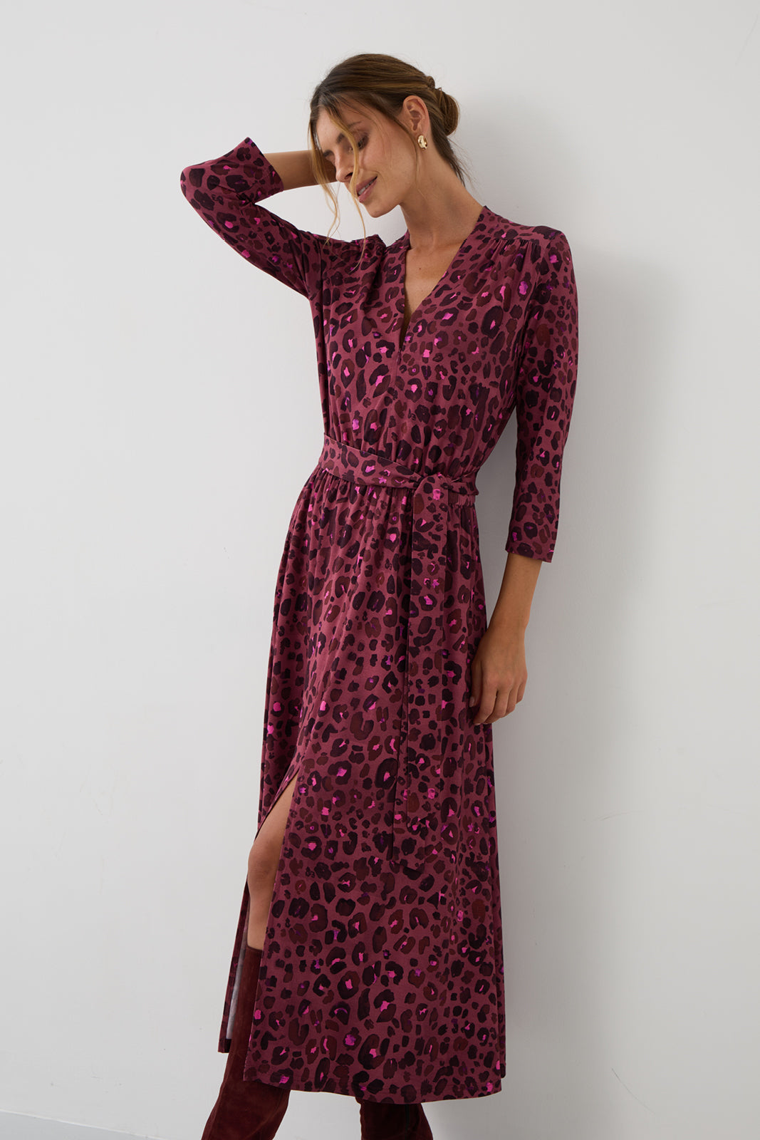 LIBERTY DRESS bloody leo print