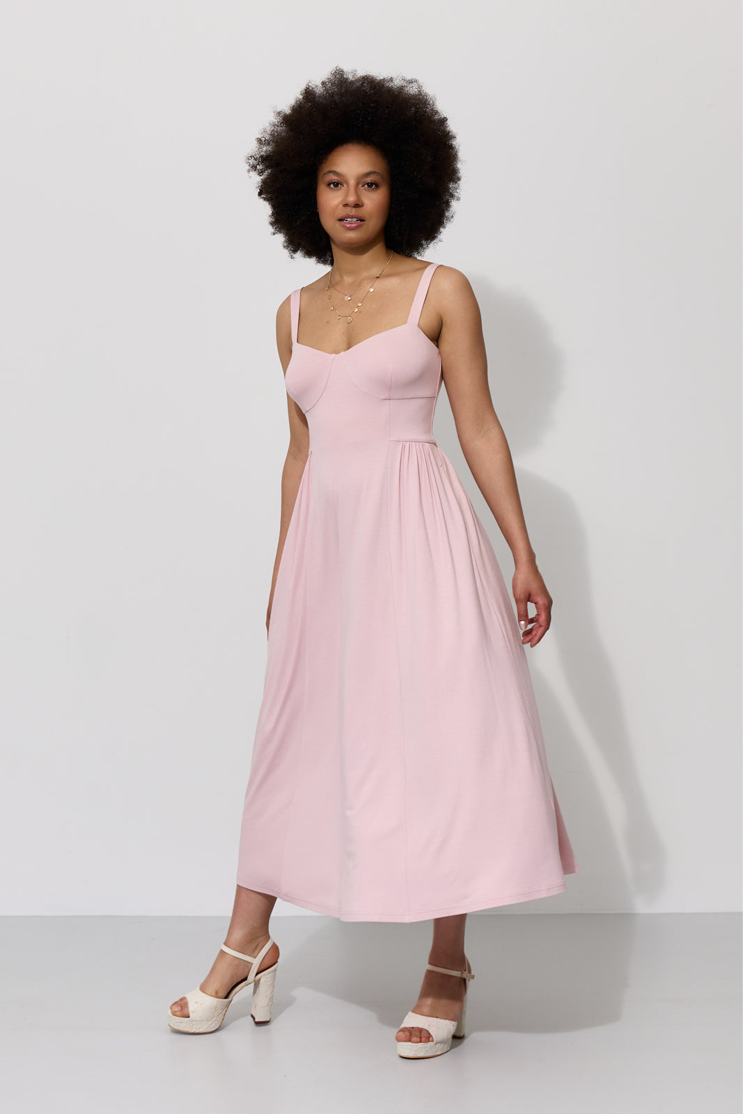 Sukienka BUENA VISTA pastel pink