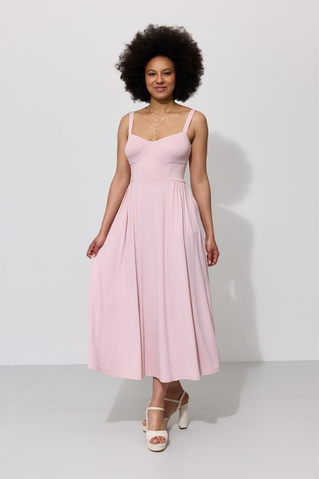 Sukienka BUENA VISTA pastel pink