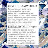 Sukienka GENIALNA PRZYJACIÓŁKA print Dreamworld niebieski