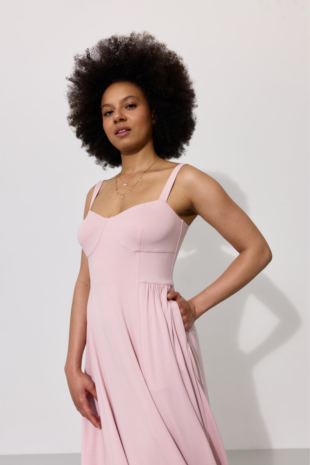 Sukienka BUENA VISTA pastel pink