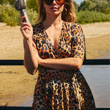 Sukienka CRAZY IN LOVE print wild leo