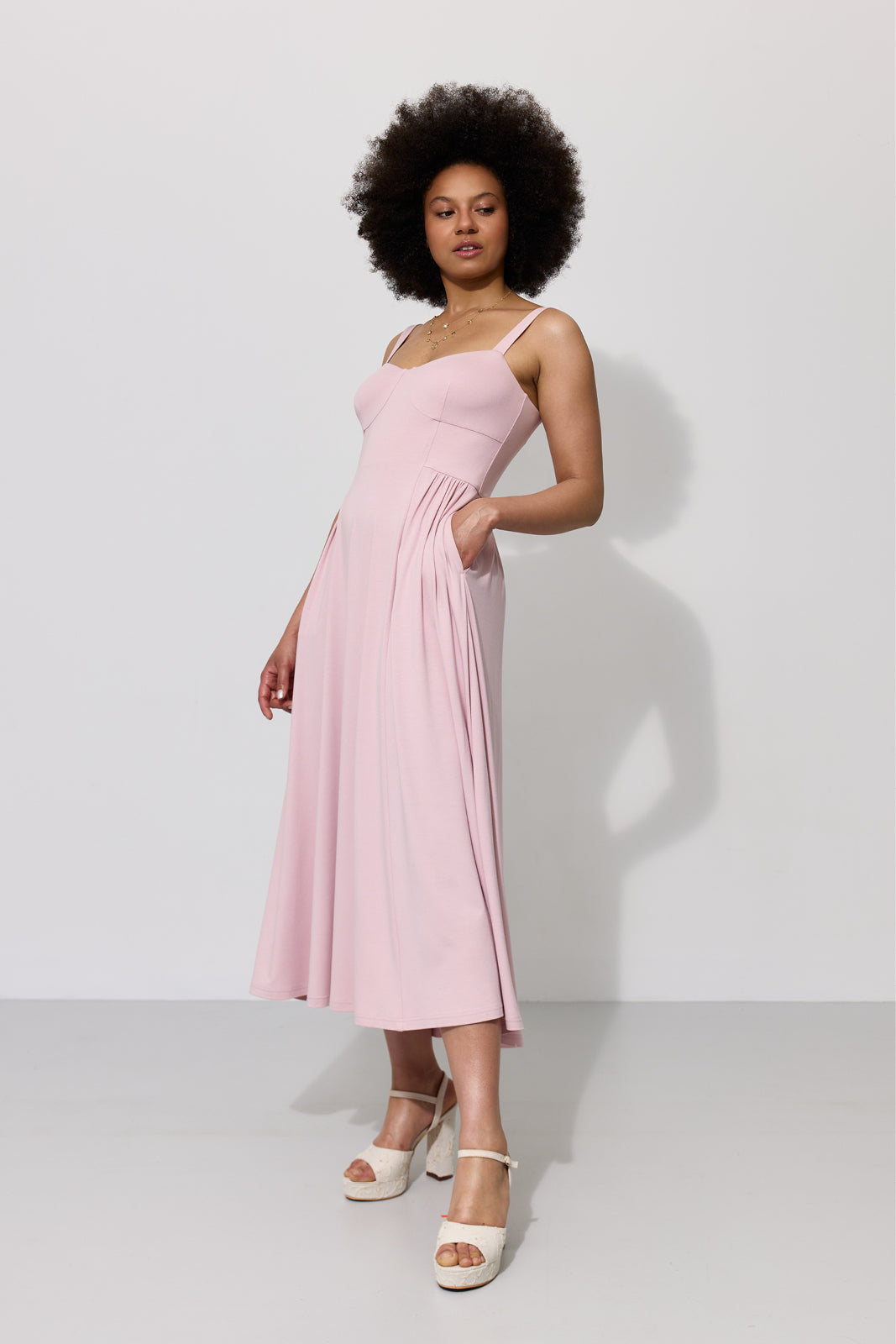 Sukienka BUENA VISTA pastel pink