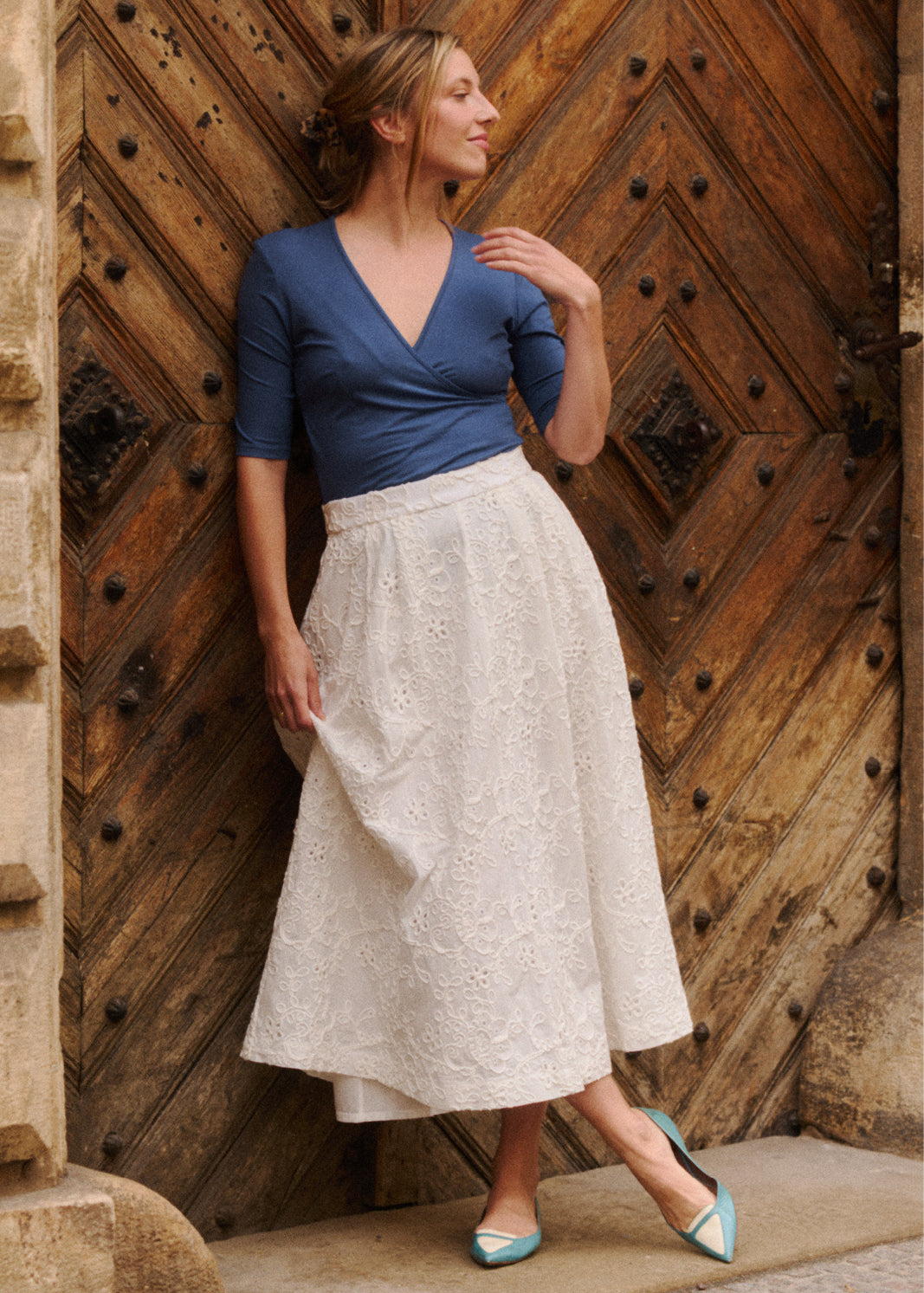 SUIT SKIRT 7/8 embroidery