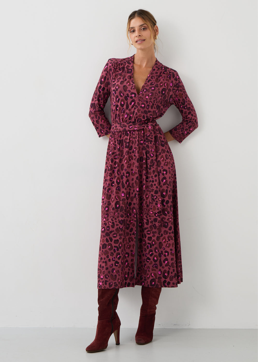LIBERTY DRESS bloody leo print