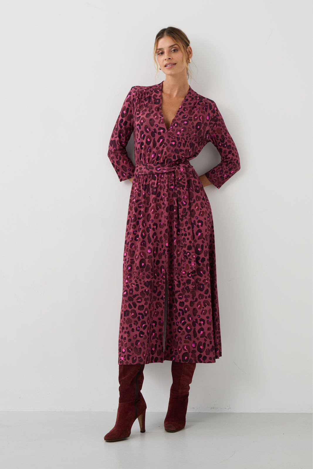 LIBERTY DRESS bloody leo print