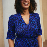 Sukienka FLORENCJA print leo art blue