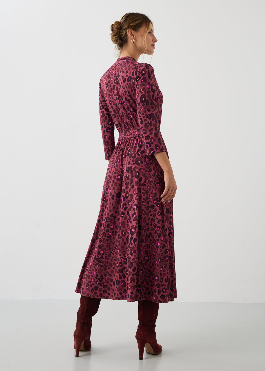 LIBERTY DRESS bloody leo print
