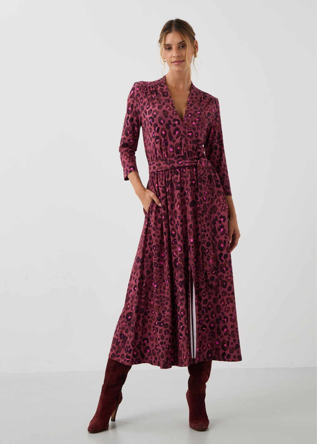 LIBERTY DRESS bloody leo print