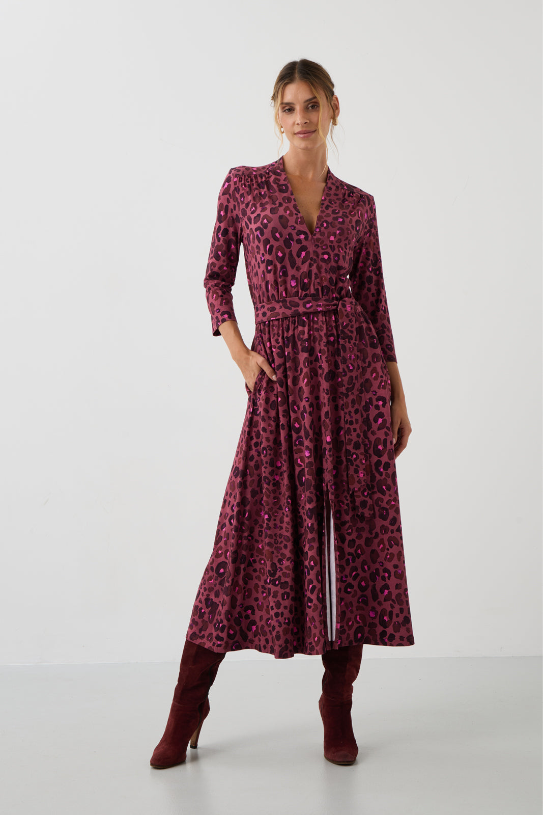 LIBERTY DRESS bloody leo print