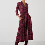 LIBERTY DRESS bloody leo print