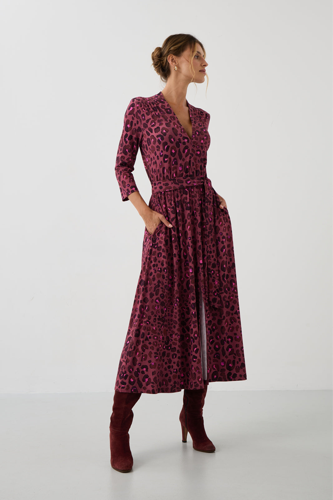 LIBERTY DRESS bloody leo print
