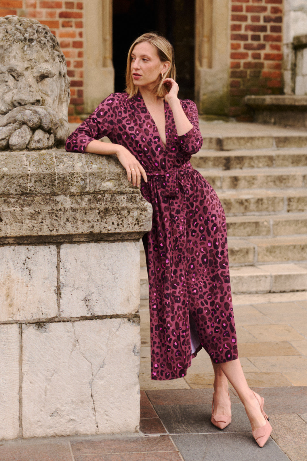 LIBERTY DRESS bloody leo print