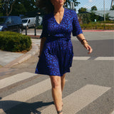 Sukienka FLORENCJA print leo art blue