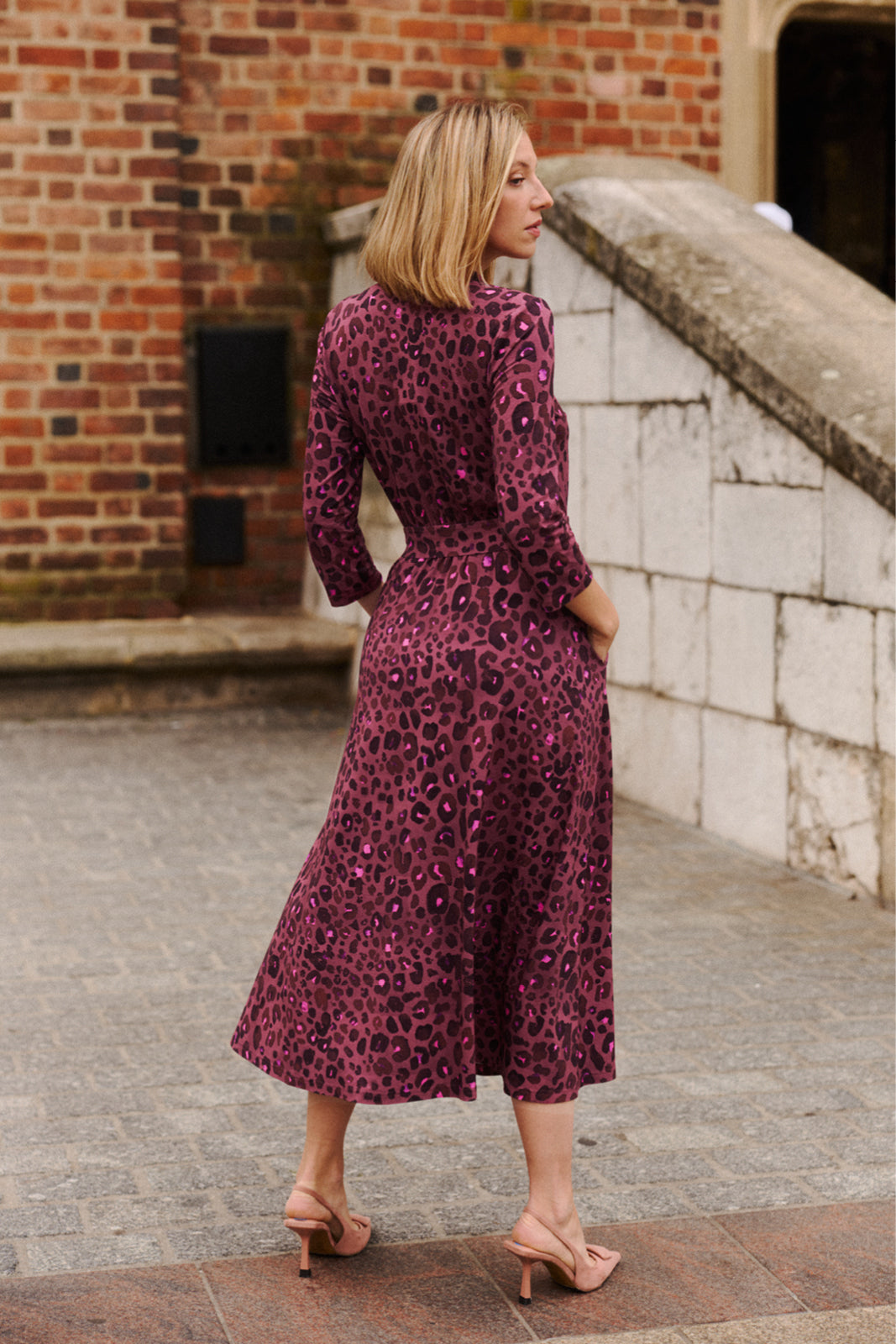 LIBERTY DRESS bloody leo print