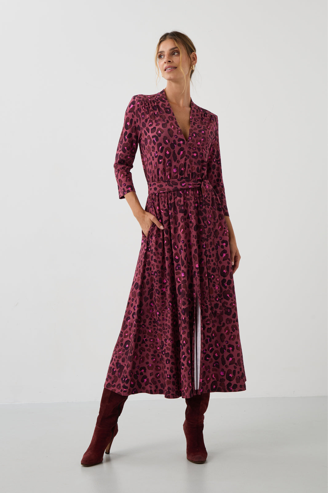 LIBERTY DRESS bloody leo print