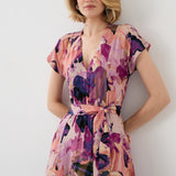Dress TUSCANY Dreamworld pink & mauve print
