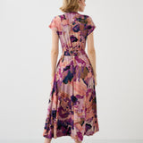 Dress TUSCANY Dreamworld pink & mauve print
