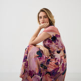 Dress TUSCANY Dreamworld pink & mauve print