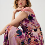 Dress TUSCANY Dreamworld pink & mauve print