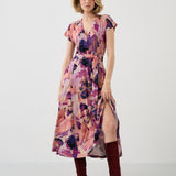 Dress TUSCANY Dreamworld pink & mauve print