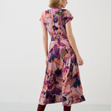 Dress TUSCANY Dreamworld pink & mauve print