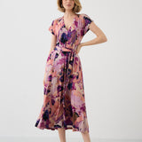 Dress TUSCANY Dreamworld pink & mauve print