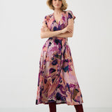 Dress TUSCANY Dreamworld pink & mauve print