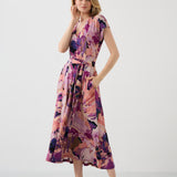Dress TUSCANY Dreamworld pink & mauve print